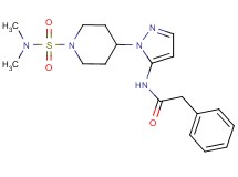 N-(1-{1-[(dimethylamino)sulfonyl]-4-piperidinyl}-1H-pyrazol-5-yl)-2-phenylacetamide