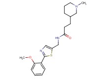 N-{[2-(2-methoxyphenyl)-1,3-thiazol-5-yl]methyl}-3-(1-methyl-3-piperidinyl)propanamide