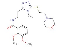 2,3-dimethoxy-N-[2-(4-methyl-5-{[2-(4-morpholinyl)ethyl]thio}-4H-1,2,4-triazol-3-yl)ethyl]benzamide