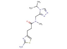 3-(2-amino-1,3-thiazol-4-yl)-N-[(4-isopropyl-4H-1,2,4-triazol-3-yl)methyl]-N-methylpropanamide