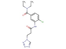 4-chloro-N,N-diethyl-3-{[3-(1H-tetrazol-1-yl)propanoyl]amino}benzamide