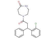 1-[3-(2-chlorophenyl)-3-phenylpropanoyl]-1,4-diazepan-5-one
