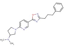 N,N-dimethyl-1-{5-[3-(3-phenylpropyl)-1,2,4-oxadiazol-5-yl]-2-pyridinyl}-3-pyrrolidinamine