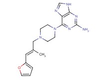 6-{4-[(2E)-3-(2-furyl)-2-methylprop-2-en-1-yl]piperazin-1-yl}-9H-purin-2-amine