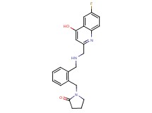 1-[2-({[(6-fluoro-4-hydroxyquinolin-2-yl)methyl]amino}methyl)benzyl]pyrrolidin-2-one