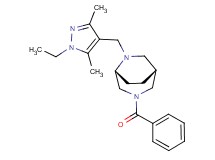 (1R*,5R*)-3-benzoyl-6-[(1-ethyl-3,5-dimethyl-1H-pyrazol-4-yl)methyl]-3,6-diazabicyclo[3.2.2]nonane