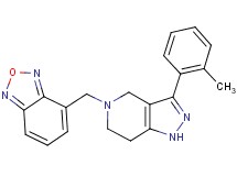 4-{[3-(2-methylphenyl)-1,4,6,7-tetrahydro-5H-pyrazolo[4,3-c]pyridin-5-yl]methyl}-2,1,3-benzoxadiazole trifluoroacetate