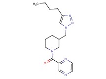 2-({3-[(4-butyl-1H-1,2,3-triazol-1-yl)methyl]piperidin-1-yl}carbonyl)pyrazine