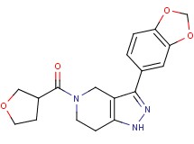 3-(1,3-benzodioxol-5-yl)-5-(tetrahydro-3-furanylcarbonyl)-4,5,6,7-tetrahydro-1H-pyrazolo[4,3-c]pyridine
