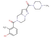2-methyl-3-{[2-[(4-methylpiperazin-1-yl)carbonyl]-6,7-dihydropyrazolo[1,5-a]pyrazin-5(4H)-yl]carbonyl}phenol