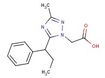 [3-methyl-5-(1-phenylpropyl)-1H-1,2,4-triazol-1-yl]acetic acid
