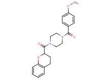 1-(3,4-dihydro-2H-chromen-2-ylcarbonyl)-4-(4-methoxybenzoyl)piperazine