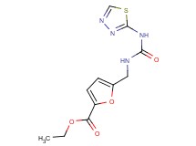ethyl 5-({[(1,3,4-thiadiazol-2-ylamino)carbonyl]amino}methyl)-2-furoate