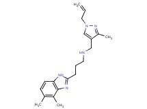 N-[(1-allyl-3-methyl-1H-pyrazol-4-yl)methyl]-3-(4,5-dimethyl-1H-benzimidazol-2-yl)propan-1-amine