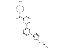 2-[3-(1-allyl-1H-pyrazol-3-yl)phenyl]-6-[(4-methyl-1-piperazinyl)carbonyl]pyrazine