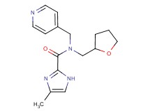 4-methyl-N-(pyridin-4-ylmethyl)-N-(tetrahydrofuran-2-ylmethyl)-1H-imidazole-2-carboxamide