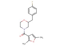 4-(2,5-dimethyl-3-furoyl)-2-(4-fluorobenzyl)morpholine