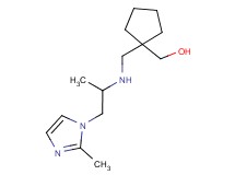 [1-({[1-methyl-2-(2-methyl-1H-imidazol-1-yl)ethyl]amino}methyl)cyclopentyl]methanol