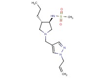 N-{rel-(3R,4S)-1-[(1-allyl-1H-pyrazol-4-yl)methyl]-4-propyl-3-pyrrolidinyl}methanesulfonamide hydrochloride