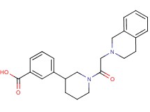 3-[1-(3,4-dihydroisoquinolin-2(1H)-ylacetyl)piperidin-3-yl]benzoic acid