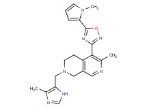 6-methyl-2-[(4-methyl-1H-imidazol-5-yl)methyl]-5-[5-(1-methyl-1H-pyrrol-2-yl)-1,2,4-oxadiazol-3-yl]-1,2,3,4-tetrahydro-2,7-naphthyridine