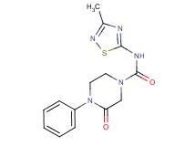 N-(3-methyl-1,2,4-thiadiazol-5-yl)-3-oxo-4-phenylpiperazine-1-carboxamide