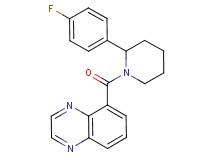 5-{[2-(4-fluorophenyl)-1-piperidinyl]carbonyl}quinoxaline