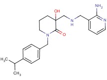 3-({[(2-aminopyridin-3-yl)methyl]amino}methyl)-3-hydroxy-1-(4-isopropylbenzyl)piperidin-2-one