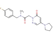 N-(4-fluorobenzyl)-N-methyl-2-(6-oxo-4-pyrrolidin-1-ylpyridazin-1(6H)-yl)acetamide