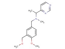 N-[4-methoxy-3-(methoxymethyl)benzyl]-N-methyl-1-pyrimidin-4-ylethanamine
