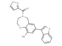 7-(1-benzothien-3-yl)-4-(isoxazol-3-ylcarbonyl)-2,3,4,5-tetrahydro-1,4-benzoxazepin-9-ol