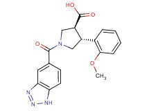 (3S*,4R*)-1-(1H-1,2,3-benzotriazol-5-ylcarbonyl)-4-(2-methoxyphenyl)pyrrolidine-3-carboxylic acid