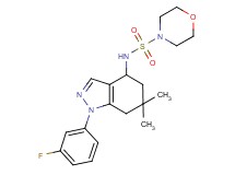 N-[1-(3-fluorophenyl)-6,6-dimethyl-4,5,6,7-tetrahydro-1H-indazol-4-yl]morpholine-4-sulfonamide