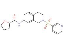 N-[2-(3-pyridinylsulfonyl)-1,2,3,4-tetrahydro-7-isoquinolinyl]tetrahydro-2-furancarboxamide