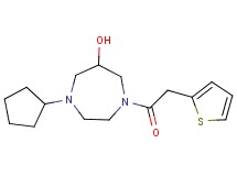 1-cyclopentyl-4-(2-thienylacetyl)-1,4-diazepan-6-ol