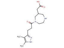 {1-[3-(4,5-dimethyl-1H-pyrazol-3-yl)propanoyl]-1,4-diazepan-6-yl}acetic acid