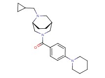 (1R*,5R*)-6-(cyclopropylmethyl)-3-[4-(1-piperidinyl)benzoyl]-3,6-diazabicyclo[3.2.2]nonane