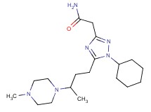 2-{1-cyclohexyl-5-[3-(4-methylpiperazin-1-yl)butyl]-1H-1,2,4-triazol-3-yl}acetamide