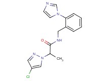 2-(4-chloro-1H-pyrazol-1-yl)-N-[2-(1H-imidazol-1-yl)benzyl]propanamide
