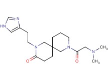 8-(N,N-dimethylglycyl)-2-[2-(1H-imidazol-4-yl)ethyl]-2,8-diazaspiro[5.5]undecan-3-one