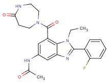 N-{1-ethyl-2-(2-fluorophenyl)-7-[(5-oxo-1,4-diazepan-1-yl)carbonyl]-1H-benzimidazol-5-yl}acetamide