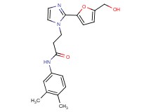 N-(3,4-dimethylphenyl)-3-{2-[5-(hydroxymethyl)-2-furyl]-1H-imidazol-1-yl}propanamide