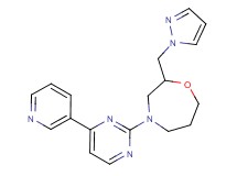 2-(1H-pyrazol-1-ylmethyl)-4-[4-(3-pyridinyl)-2-pyrimidinyl]-1,4-oxazepane