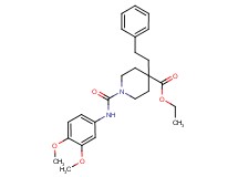 ethyl 1-{[(3,4-dimethoxyphenyl)amino]carbonyl}-4-(2-phenylethyl)-4-piperidinecarboxylate