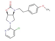 (3aS*,6aR*)-5-(3-chloro-2-pyridinyl)-3-[2-(4-methoxyphenyl)ethyl]hexahydro-2H-pyrrolo[3,4-d][1,3]oxazol-2-one