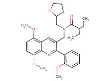 N-{[5,8-dimethoxy-2-(2-methoxyphenyl)-3-quinolinyl]methyl}-2-ethyl-N-(tetrahydro-2-furanylmethyl)butanamide