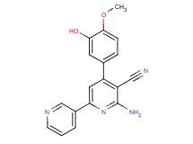 6-amino-4-(3-hydroxy-4-methoxyphenyl)-2,3'-bipyridine-5-carbonitrile
