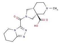 (3aS*,7aR*)-5-methyl-2-(5,6,7,8-tetrahydro[1,2,4]triazolo[4,3-a]pyridin-3-ylcarbonyl)octahydro-3aH-pyrrolo[3,4-c]pyridine-3a-carboxylic acid
