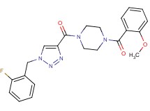 1-{[1-(2-fluorobenzyl)-1H-1,2,3-triazol-4-yl]carbonyl}-4-(2-methoxybenzoyl)piperazine