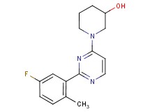 1-[2-(5-fluoro-2-methylphenyl)pyrimidin-4-yl]piperidin-3-ol